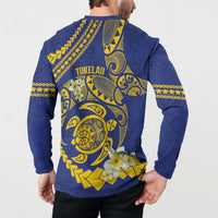 Te Vaiaho o te Gagana Tokelau Button Sweatshirt Polynesian Turtle - Malo Ni!