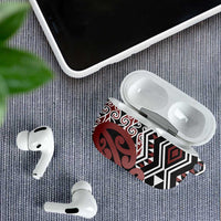 New Zealand AirPods Case Aotearoa Kowhaiwhai Mix Taniko Art - Polynesian Pride