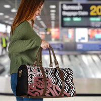 New Zealand Travel Bag Aotearoa Kowhaiwhai Mix Taniko Art - Polynesian Pride