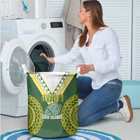 Avaiki Cook Islands Rugby Laundry Basket Kuki Airani Tatau Green LT14 - Polynesian Pride