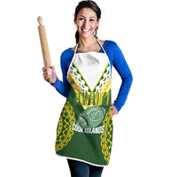 Avaiki Cook Islands Rugby Apron Kuki Airani Tatau Green LT14 - Polynesian Pride