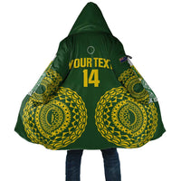 Custom Avaiki Cook Islands Rugby Cloak Kuki Airani Tatau Green LT14 Unisex Green - Polynesian Pride
