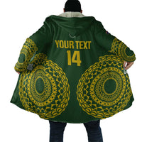 Custom Avaiki Cook Islands Rugby Cloak Kuki Airani Tatau Green LT14 - Polynesian Pride