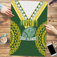 Avaiki Cook Islands Rugby Puzzle Kuki Airani Tatau Green LT14 Green - Polynesian Pride