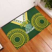 Avaiki Cook Islands Rugby Rubber Doormat Kuki Airani Tatau Green LT14 - Polynesian Pride