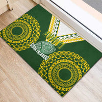 Avaiki Cook Islands Rugby Rubber Doormat Kuki Airani Tatau Green LT14 - Polynesian Pride