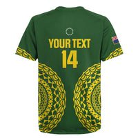 Custom Avaiki Cook Islands Rugby Rugby Jersey Kuki Airani Tatau Green LT14 - Polynesian Pride