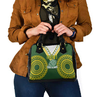 Avaiki Cook Islands Rugby Shoulder Handbag Kuki Airani Tatau Green LT14 - Polynesian Pride