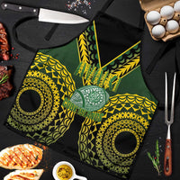 Avaiki Cook Islands Rugby Apron Kuki Airani Tatau Black LT14 Black - Polynesian Pride