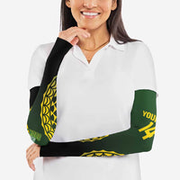 Custom Avaiki Cook Islands Rugby Arm Sleeves Kuki Airani Tatau Black LT14 - Polynesian Pride