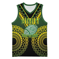Custom Avaiki Cook Islands Rugby Basketball Jersey Kuki Airani Tatau Black LT14 Unisex Black - Polynesian Pride