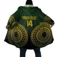 Custom Avaiki Cook Islands Rugby Cloak Kuki Airani Tatau Black LT14 - Polynesian Pride