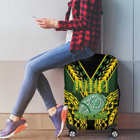 Avaiki Cook Islands Rugby Luggage Cover Kuki Airani Tatau Black LT14 - Polynesian Pride