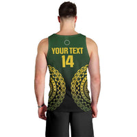 Custom Avaiki Cook Islands Rugby Men Tank Top Kuki Airani Tatau Black LT14 - Polynesian Pride