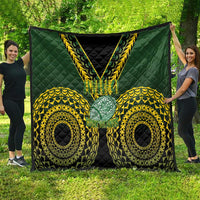 Avaiki Cook Islands Rugby Quilt Kuki Airani Tatau Black LT14 - Polynesian Pride