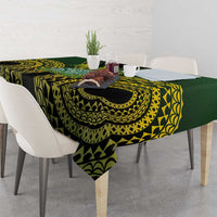 Avaiki Cook Islands Rugby Tablecloth Kuki Airani Tatau Black LT14 - Polynesian Pride