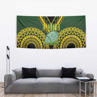Avaiki Cook Islands Rugby Tapestry Kuki Airani Tatau Black LT14 - Polynesian Pride