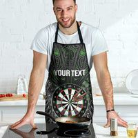Personalised New Zealand Darts Apron Dartboard Maori Fern Puhoro Art - Polynesian Pride