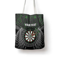 Personalised New Zealand Darts Tote Bag Dartboard Maori Fern Puhoro Art - Polynesian Pride