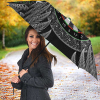 Personalised New Zealand Darts Umbrella Dartboard Maori Fern Puhoro Art - Polynesian Pride