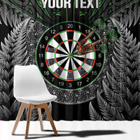 Personalised New Zealand Darts Window Curtain Dartboard Maori Fern Puhoro Art