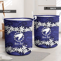 Personalised Cook Islands Pukapuka Laundry Basket Tiare Maori Polynesian Waves Tattoo