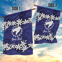 Personalised Cook Islands Pukapuka Garden Flag Tiare Maori Polynesian Waves Tattoo