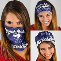 Personalised Cook Islands Pukapuka Neck Gaiter Tiare Maori Polynesian Waves Tattoo LT14 - Polynesian Pride