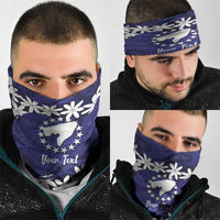 Personalised Cook Islands Pukapuka Neck Gaiter Tiare Maori Polynesian Waves Tattoo LT14 - Polynesian Pride