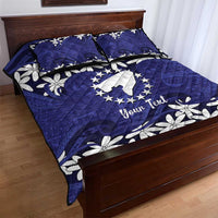 Personalised Cook Islands Pukapuka Quilt Bed Set Tiare Maori Polynesian Waves Tattoo LT14 - Polynesian Pride