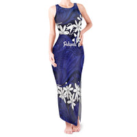 Personalised Cook Islands Pukapuka Tank Maxi Dress Tiare Maori Polynesian Waves Tattoo