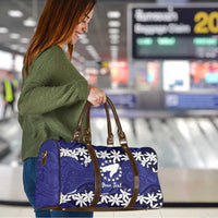 Personalised Cook Islands Pukapuka Travel Bag Tiare Maori Polynesian Waves Tattoo