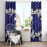 Personalised Cook Islands Pukapuka Window Curtain Tiare Maori Polynesian Waves Tattoo LT14 - Polynesian Pride