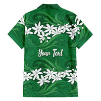 Personalised Cook Islands Rarotonga Hawaiian Shirt Tiare Maori Polynesian Waves Tattoo