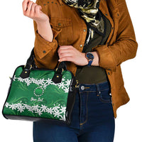 Personalised Cook Islands Rarotonga Shoulder Handbag Tiare Maori Polynesian Waves Tattoo LT14 - Polynesian Pride