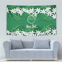 Personalised Cook Islands Rarotonga Tapestry Tiare Maori Polynesian Waves Tattoo