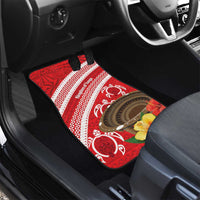 Kingdom Of Tonga Emancipation Day Car Mats Tongan Ngatu With Kumete Red