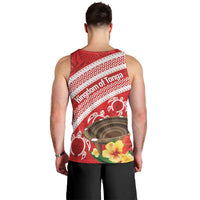 Kingdom Of Tonga Emancipation Day Men Tank Top Tongan Ngatu With Kumete Red