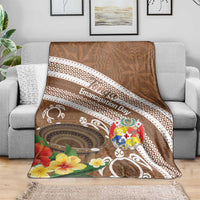 Kingdom Of Tonga Emancipation Day Blanket Tongan Ngatu With Kumete Brown