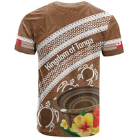 Kingdom Of Tonga Emancipation Day T Shirt Tongan Ngatu With Kumete Brown