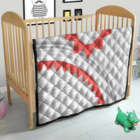 Tonga White Sunday Quilt Heilala Flowers Tongan Ngatu Pattern