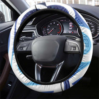 Kekeru New Zealand Matariki Steering Wheel Cover Kukupa Kowhai Maori New Year Blue Version