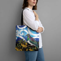 Kekeru New Zealand Matariki Tote Bag Kukupa Kowhai Maori New Year Blue Version