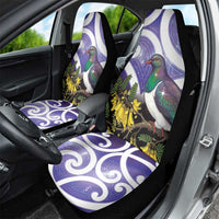 Kekeru New Zealand Matariki Car Seat Cover Kukupa Kowhai Maori New Year Purple Version