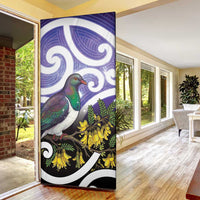 Kekeru New Zealand Matariki Door Cover Kukupa Kowhai Maori New Year Purple Version