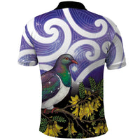 Kekeru New Zealand Matariki Polo Shirt Kukupa Kowhai Maori New Year Purple Version