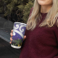 Kekeru New Zealand Matariki Tumbler Cup Kukupa Kowhai Maori New Year Purple Version