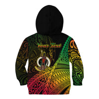 Personalised Vanuatu Kid Hoodie Proud To Be A Ni-Van LT14 - Polynesian Pride