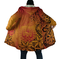 French Polynesia Manta Ray Tattoo Cloak Tahiti Hahalua Tiare Maori Gradient Style LT14 - Polynesian Pride