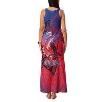 Guam Blue Marlin Fishing Family Matching Tank Maxi Dress and Hawaiian Shirt Guahan Fish Hook Tattoo
